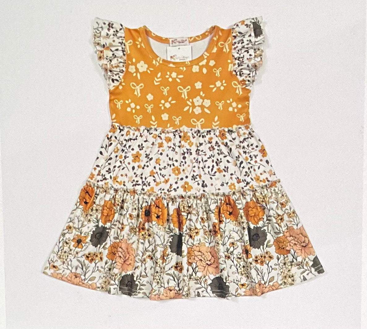 Autumn tiered dress