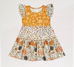 Autumn tiered dress
