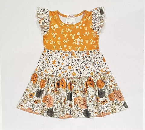 Autumn tiered dress