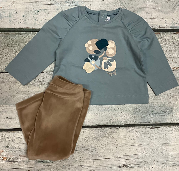 Light Blue Flower Shirt