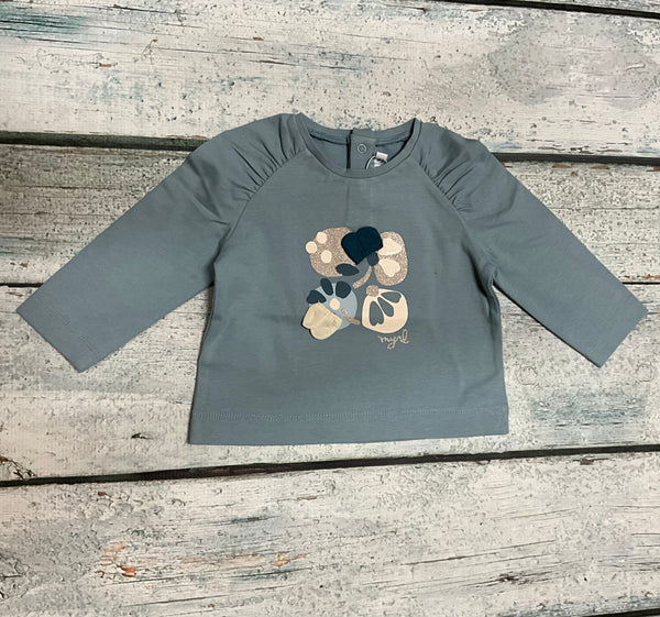 Light blue flower shirt