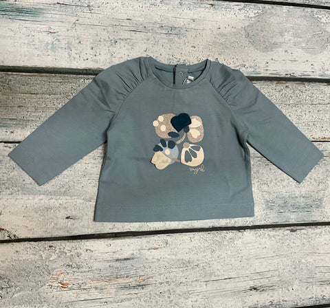 Light blue flower shirt