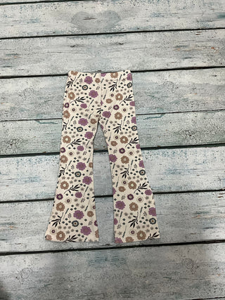 Winter Floral Flare Leggings-Distress-Baby Sprouts-Baby In Bloom