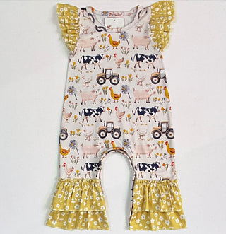 Harvest farm romper