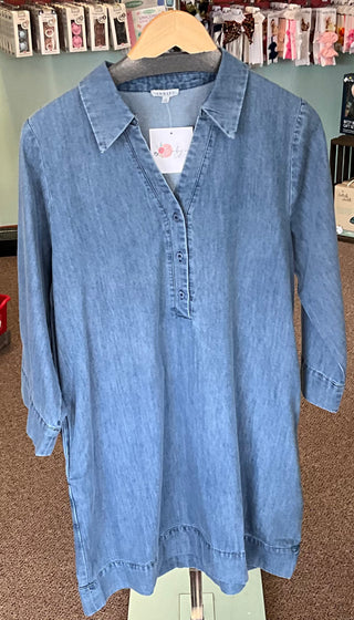 Chambray denim dress