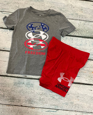 Red Ua Tech Logo Short
Pitch Gray Freedom Icon Shirt