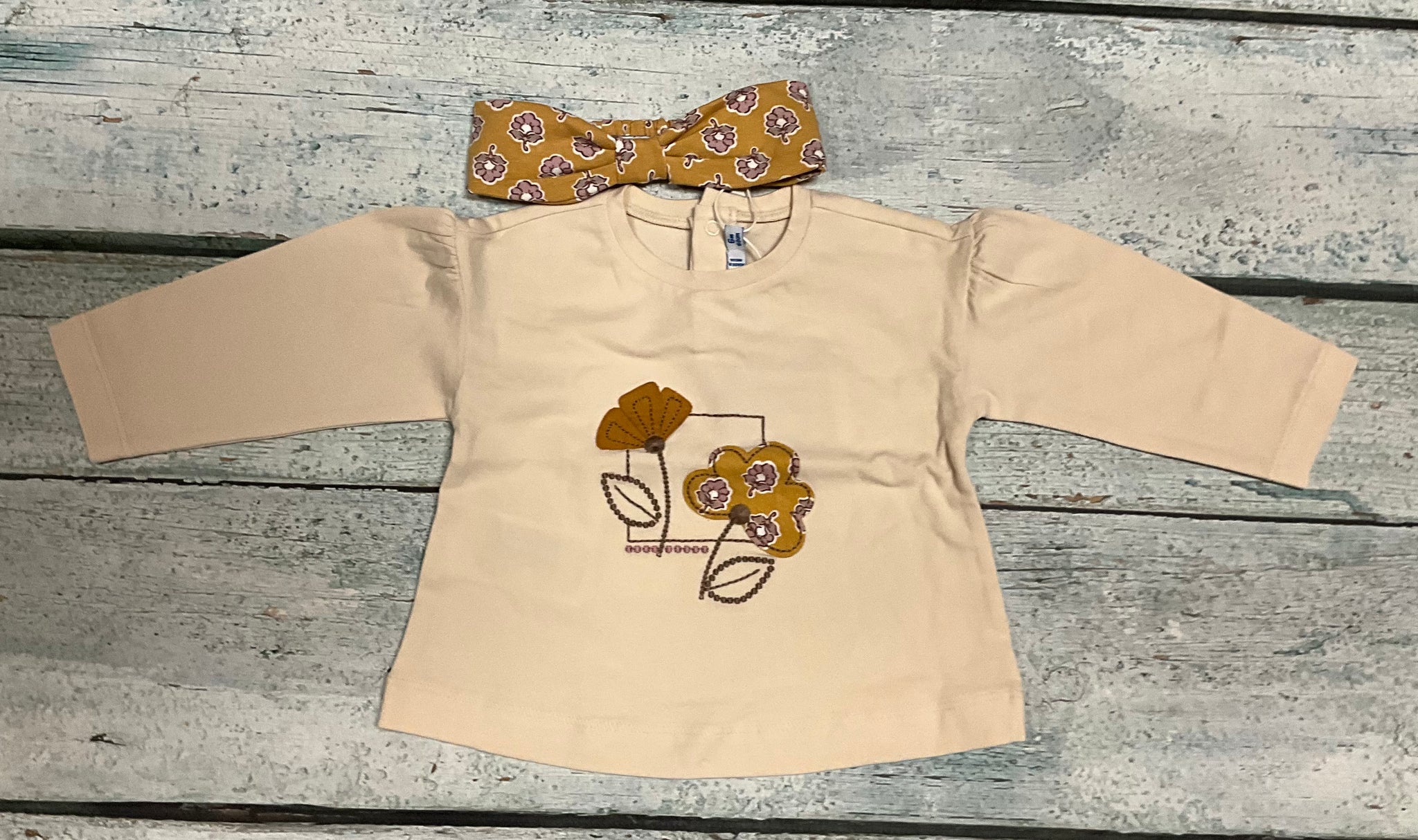 Mustard floral shirt