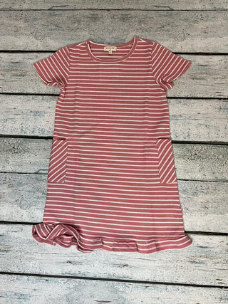 Pink stripe dress