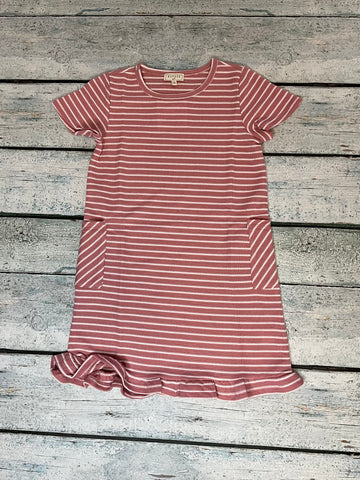 Pink stripe dress