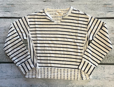 Double bonded reversible long sleeve shirt