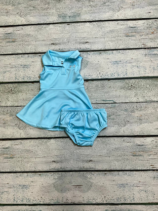 Infant Sleeveless Polo Dress with bloomers