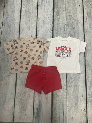 Red Shorts with Drawstring-140 Kids Bottoms-Mayoral USA-Baby In Bloom