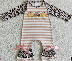 Pumpkin Ruffle Romper