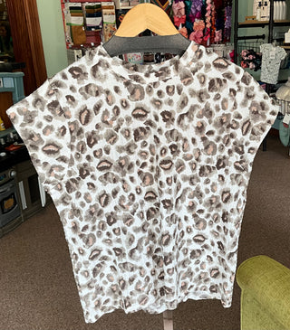 Cream leopard shirt
