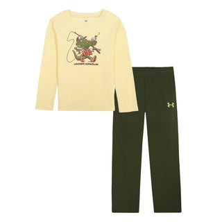 Under Armour Boys' Fishing Gator Waffle Top & Pants 2-Piece Set