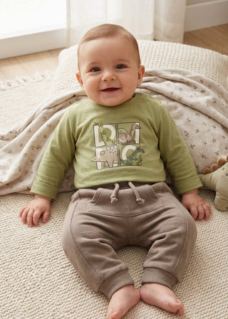 Everyday 100% Cotton Kids’ Joggers – Durable Tan Play Pants-140 Kids Bottoms-Mayoral USA-Baby In Bloom