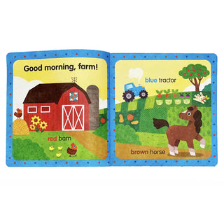Tuffy Indestructible Baby Teether Book – Good Morning First Colors-180 Books-Cottage Door-Baby In Bloom
