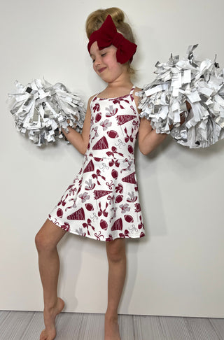 Go Team Athletic Dress-Distress-Clover Cottage-Baby In Bloom