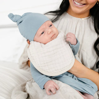 Grey Cloud Muslin Bibs
