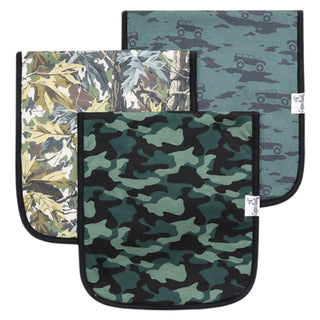 Copper Pearl Premium Burp Cloths - 3-Pack Hunter Collection