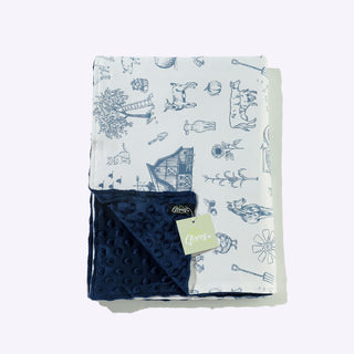Clover Cottage Hazy Farm Ultra-Soft Bamboo Swaddle with Minky Backing