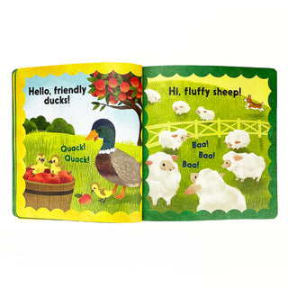 Hello, Farm Tuffy Book-180 Books-Cottage Door-Baby In Bloom