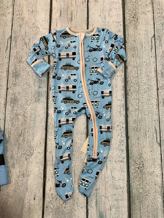 Seaside Blue One the Way Footie