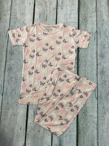 Latte Butterflies pjs