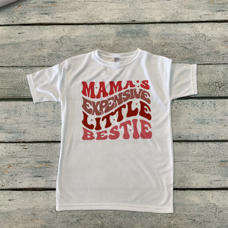 Mama's Expensive Little Bestie Medium-130 Kids Tops-Avery Mae Inspiratons-Baby In Bloom