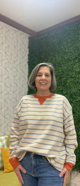 Oatmeal Stripe Sweater