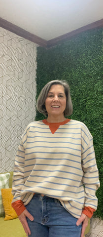 Oatmeal Stripe Sweater