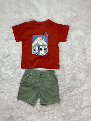 Matcha Bermuda Short-Distress-Mayoral USA-Baby In Bloom