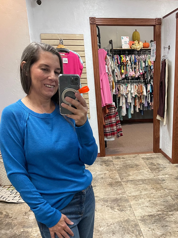 Long Sleeve Waffle Shirt