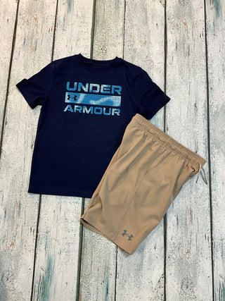 Midnight Navy Stacked Logo Tee