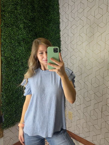 Light Blue Sleeveless Top