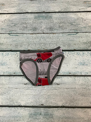 Feather Tractors and Wheat Underwear-Distress-Kickee Pants-Baby In Bloom