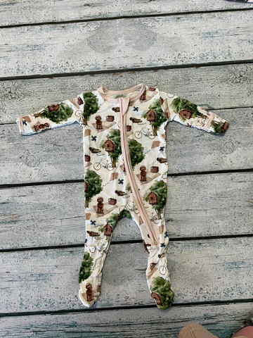 Natural Tree House Footie