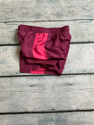 Fuchsia Dark UA tech 2-n-1 short-140 Kids Bottoms-Under Armour-Baby In Bloom
