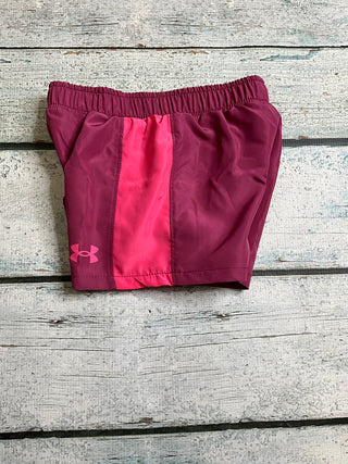 Fuchsia Dark UA tech 2-n-1 short-140 Kids Bottoms-Under Armour-Baby In Bloom
