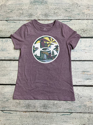 Violet Grey WIlderness Shirt-130 Kids Tops-Under Armour-Baby In Bloom