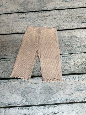 Cream ribbed pants
