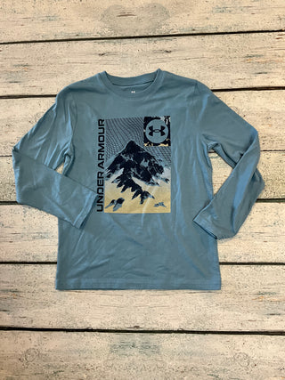 Blue Smoke Grid Scape Shirt