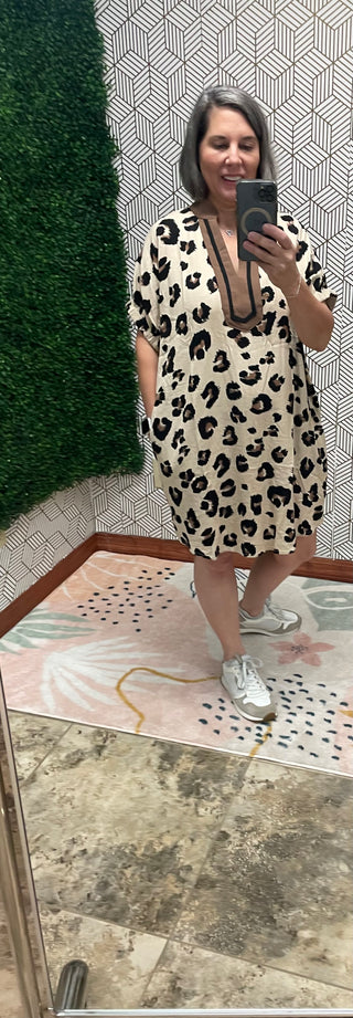 WOmens Leopard short dress
