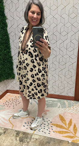 Womens Leopard Print Dress