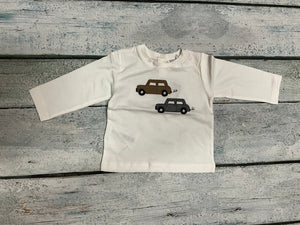 Appliqué cars shirt