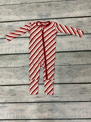 Peppermint Stripe Convertible Coverall-Distress-Kickee Pants-Baby In Bloom