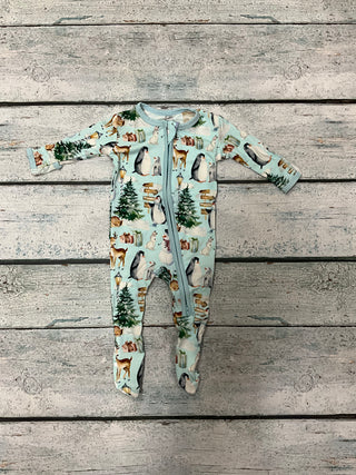 Spring Sky Woodland Footie