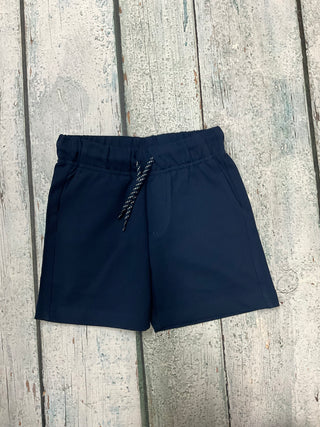 Navy Fleece Shorts