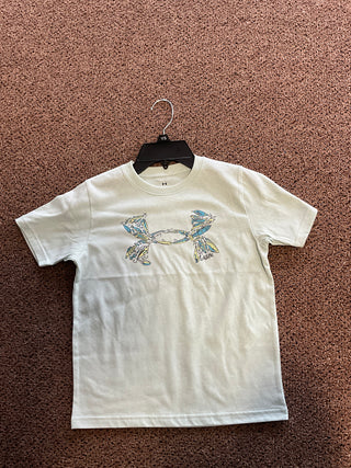 UA Lure Logo tee-130 Kids Tops-Under Armour-Baby In Bloom
