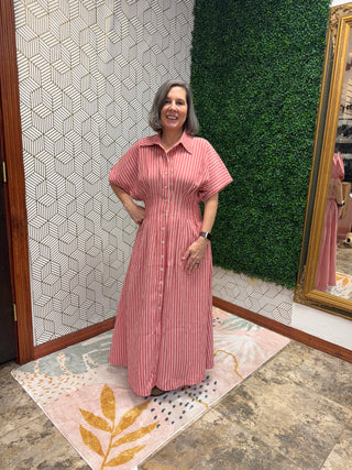 red and white striped maxi dress Women's Red Stripe Linen Look Bandeau Cut Out Bust Detail Maxi Dress